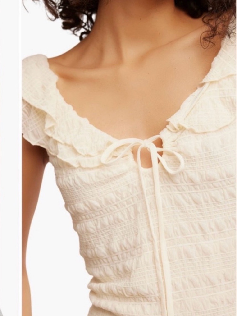 Free People- Love You More Ruffle Top💕🩷💕 - Picture 3 of 7